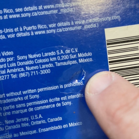 Sony T 120 VHS Video Tape Blank New in Package - Picture 8 of 8